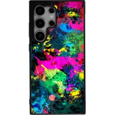 Samsung Galaxy S25 Ultra Case Hülle - Silikon schwarz Splash paint