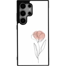 Coque Samsung Galaxy S25 Ultra - Silicone rigide noir Spring 23 minimalist flower