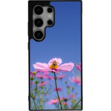 Samsung Galaxy S25 Ultra Case Hülle - Silikon schwarz Bee on a flower Spring 2026