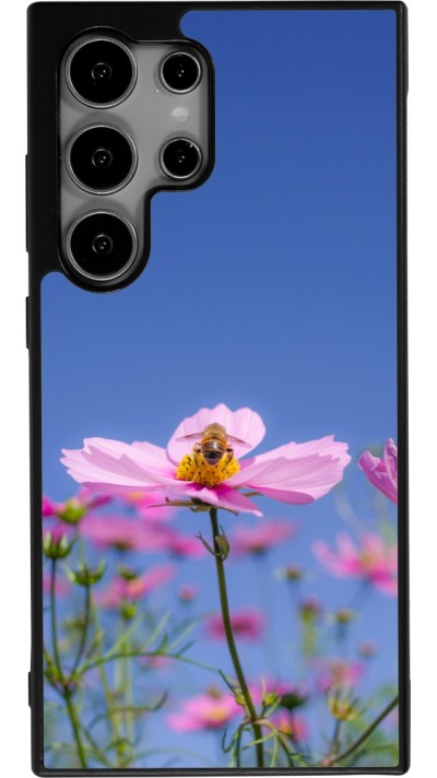 Samsung Galaxy S25 Ultra Case Hülle - Silikon schwarz Bee on a flower Spring 2026