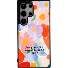 Samsung Galaxy S25 Ultra Case Hülle - Silikon schwarz Every day is a chance Spring 2026