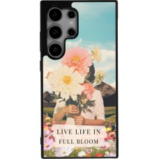 Samsung Galaxy S25 Ultra Case Hülle - Silikon schwarz Live life in full moon Spring 2026