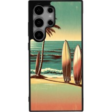 Samsung Galaxy S25 Ultra Case Hülle - Silikon schwarz Surf Paradise