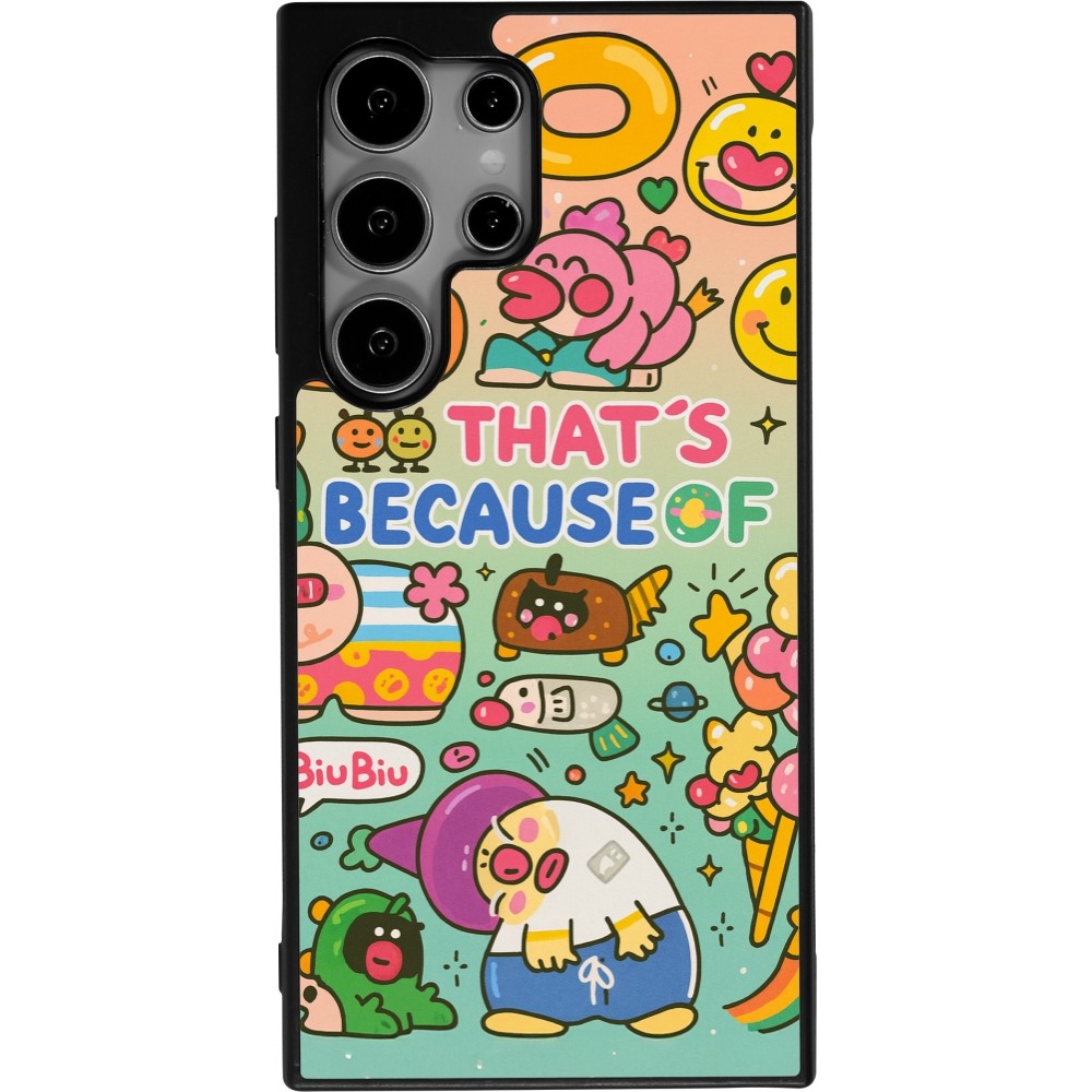 Samsung Galaxy S25 Ultra Case Hülle - Silikon schwarz Thats beacause of
