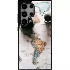 Coque Samsung Galaxy S25 Ultra - Silicone rigide noir Travel 01