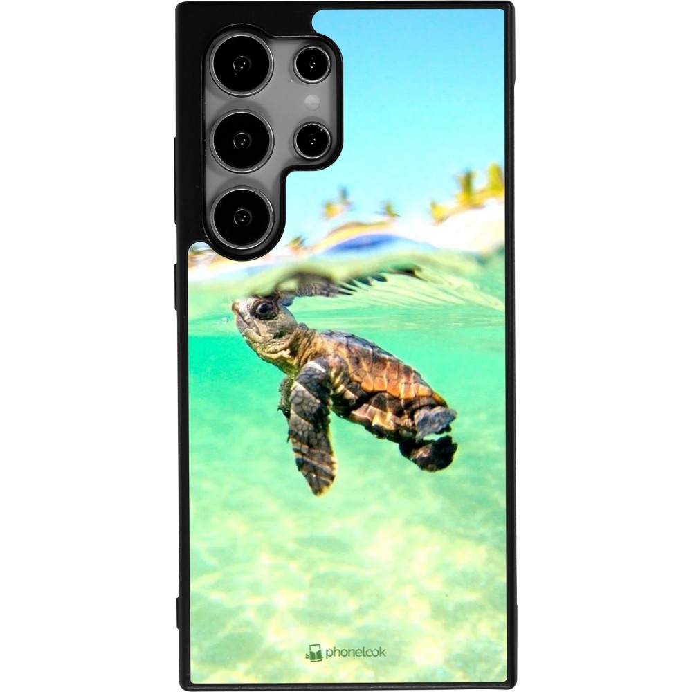 Samsung Galaxy S25 Ultra Case Hülle - Silikon schwarz Turtle Underwater