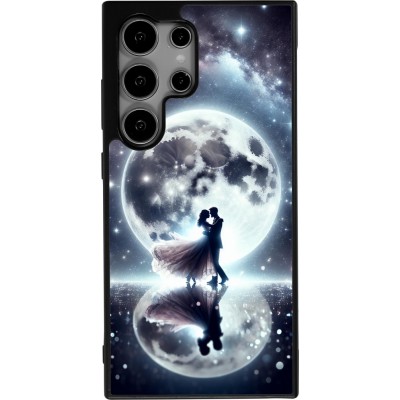 Samsung Galaxy S25 Ultra Case Hülle - Silikon schwarz Valentin 2024 Liebe unter dem Mond