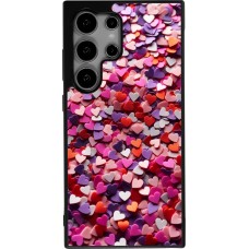 Samsung Galaxy S25 Ultra Case Hülle - Silikon schwarz Valentin 2025 Konfetti