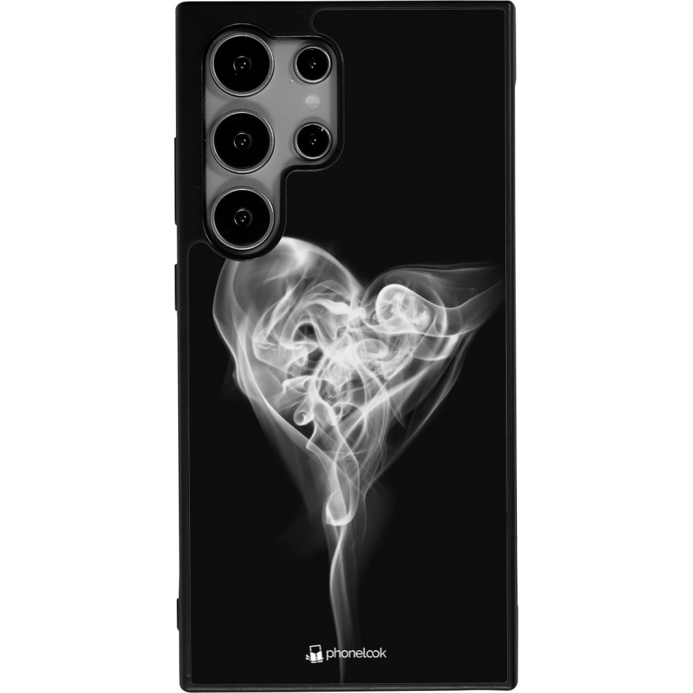 Samsung Galaxy S25 Ultra Case Hülle - Silikon schwarz Valentine 2022 Black Smoke