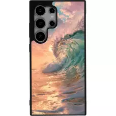 Coque Samsung Galaxy S25 Ultra - Silicone rigide noir Wave Sunset