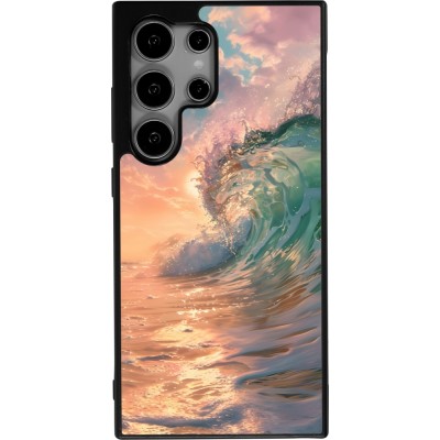 Coque Samsung Galaxy S25 Ultra - Silicone rigide noir Wave Sunset