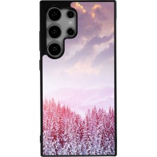 Coque Samsung Galaxy S25 Ultra - Silicone rigide noir Winter 22 Pink Forest