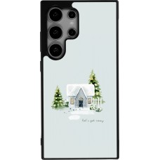 Samsung Galaxy S25 Ultra Case Hülle - Silikon schwarz Winter 25 Cosy House