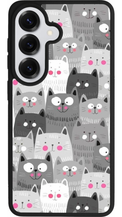 Samsung Galaxy S26 Case Hülle - Silikon schwarz Katzenschwärme