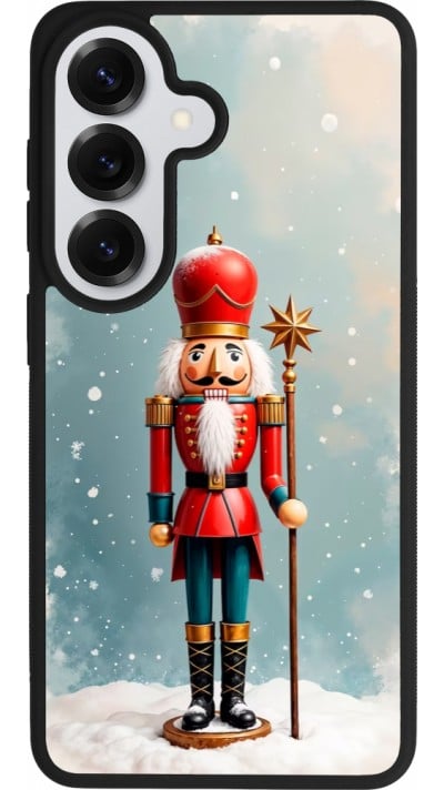 Samsung Galaxy S26 Case Hülle - Silikon schwarz Christmas 25 Nutcracker Snow