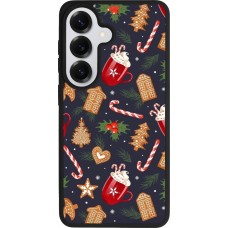 Samsung Galaxy S26 Case Hülle - Silikon schwarz Christmas 25 Pattern Gingerbread House