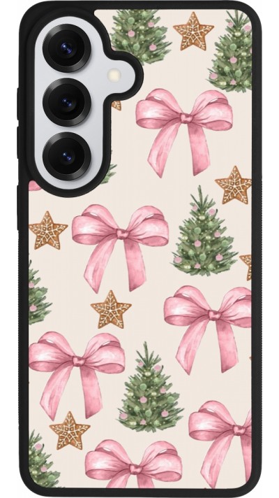 Samsung Galaxy S26 Case Hülle - Silikon schwarz Christmas 25 Vintage Ribbons