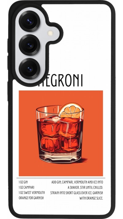Samsung Galaxy S26 Case Hülle - Silikon schwarz Cocktail Rezept Negroni