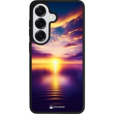 Samsung Galaxy S26 Case Hülle - Silikon schwarz Sonnenuntergang gelb violett