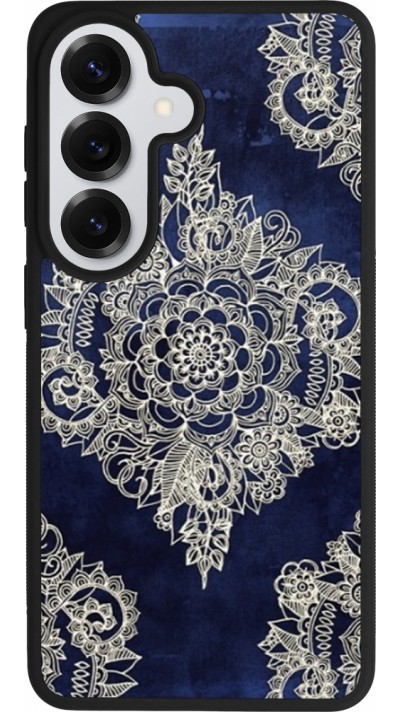 Samsung Galaxy S26 Case Hülle - Silikon schwarz Cream Flower Moroccan