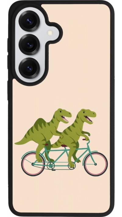 Samsung Galaxy S26 Case Hülle - Silikon schwarz Dinosaurs on bikes 2026