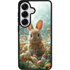 Coque Samsung Galaxy S26 - Silicone rigide noir Easter 2026 Rabbit in the garden