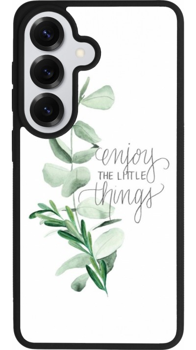 Samsung Galaxy S26 Case Hülle - Silikon schwarz Enjoy the little things