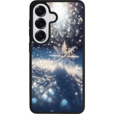 Samsung Galaxy S26 Case Hülle - Silikon schwarz Schneeflocke Solar Glanz