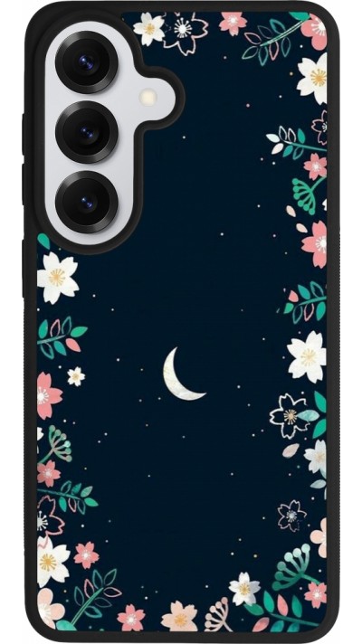 Samsung Galaxy S26 Case Hülle - Silikon schwarz Flowers space