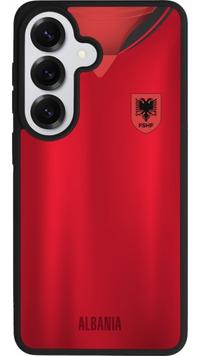 Coque Samsung Galaxy S26 - Silicone rigide noir Maillot de football Albanie personnalisable