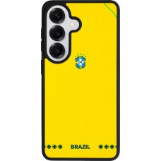 Coque Samsung Galaxy S26 - Silicone rigide noir Maillot de football Bresil 2026 personnalisable