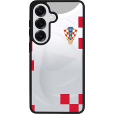 Samsung Galaxy S26 Case Hülle - Silikon schwarz Kroatien 2022 personalisierbares Fussballtrikot