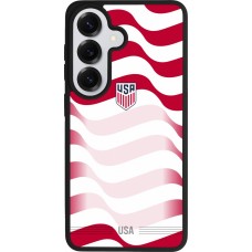 Coque Samsung Galaxy S26 - Silicone rigide noir Maillot de football États-Unis 2026 personnalisable