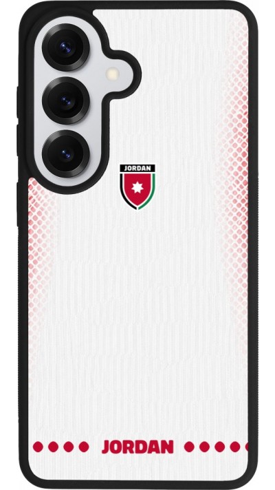 Coque Samsung Galaxy S26 - Silicone rigide noir Maillot de football Jordanie 2026 personnalisable
