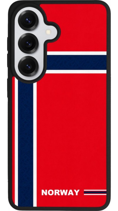 Coque Samsung Galaxy S26 - Silicone rigide noir Maillot de football Norvège 2026 personnalisable