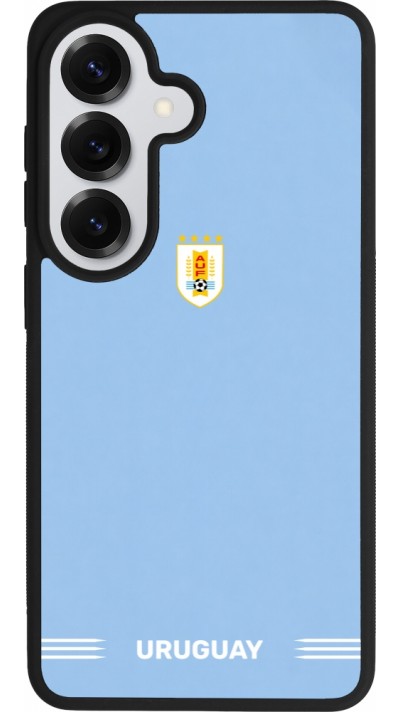 Samsung Galaxy S26 Case Hülle - Silikon schwarz Uruguay 2026 personalisierbares Fussballtrikot