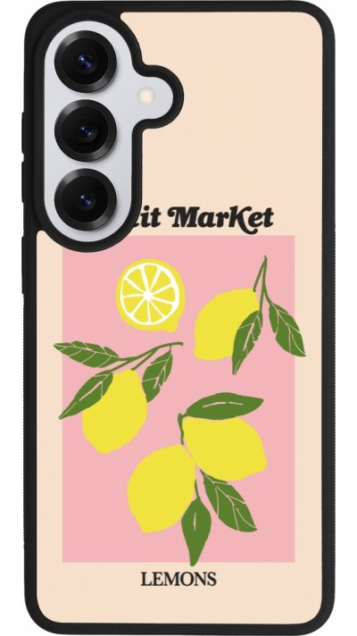 Samsung Galaxy S26 Case Hülle - Silikon schwarz Fruit market lemons 2026