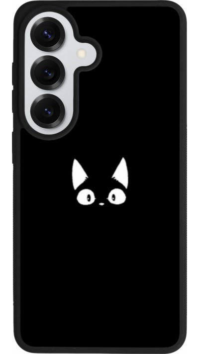 Samsung Galaxy S26 Case Hülle - Silikon schwarz Funny cat on black