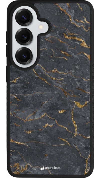 Samsung Galaxy S26 Case Hülle - Silikon schwarz Grey Gold Marble