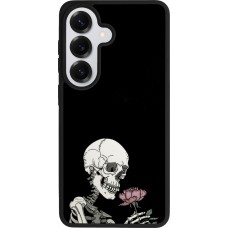 Coque Samsung Galaxy S26 - Silicone rigide noir Halloween 2023 rose and skeleton