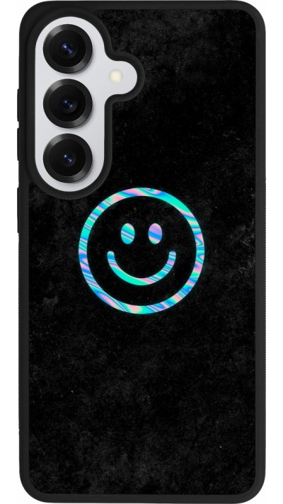 Coque Samsung Galaxy S26 - Silicone rigide noir Happy smiely irisé