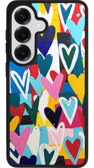 Coque Samsung Galaxy S26 - Silicone rigide noir Joyful Hearts