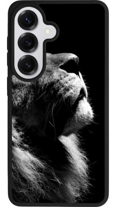 Samsung Galaxy S26 Case Hülle - Silikon schwarz Lion looking up