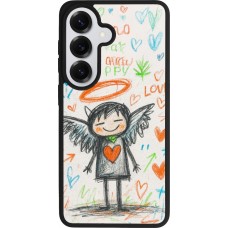Samsung Galaxy S26 Case Hülle - Silikon schwarz Little Angel Sketch Love