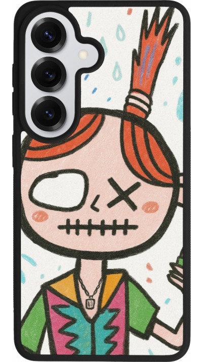 Samsung Galaxy S26 Case Hülle - Silikon schwarz Little Girl Sketch