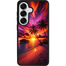 Samsung Galaxy S26 Case Hülle - Silikon schwarz Malediven Abenddämmerung Glückseligkeit