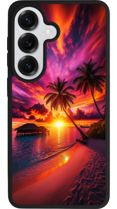 Samsung Galaxy S26 Case Hülle - Silikon schwarz Malediven Abenddämmerung Glückseligkeit