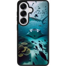 Coque Samsung Galaxy S26 - Silicone rigide noir Manta Lagon Nettoyage