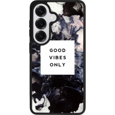 Samsung Galaxy S26 Case Hülle - Silikon schwarz Marble Good Vibes Only