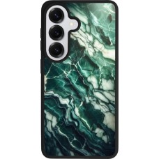 Samsung Galaxy S26 Case Hülle - Silikon schwarz Majestätischer grüner Marmor
